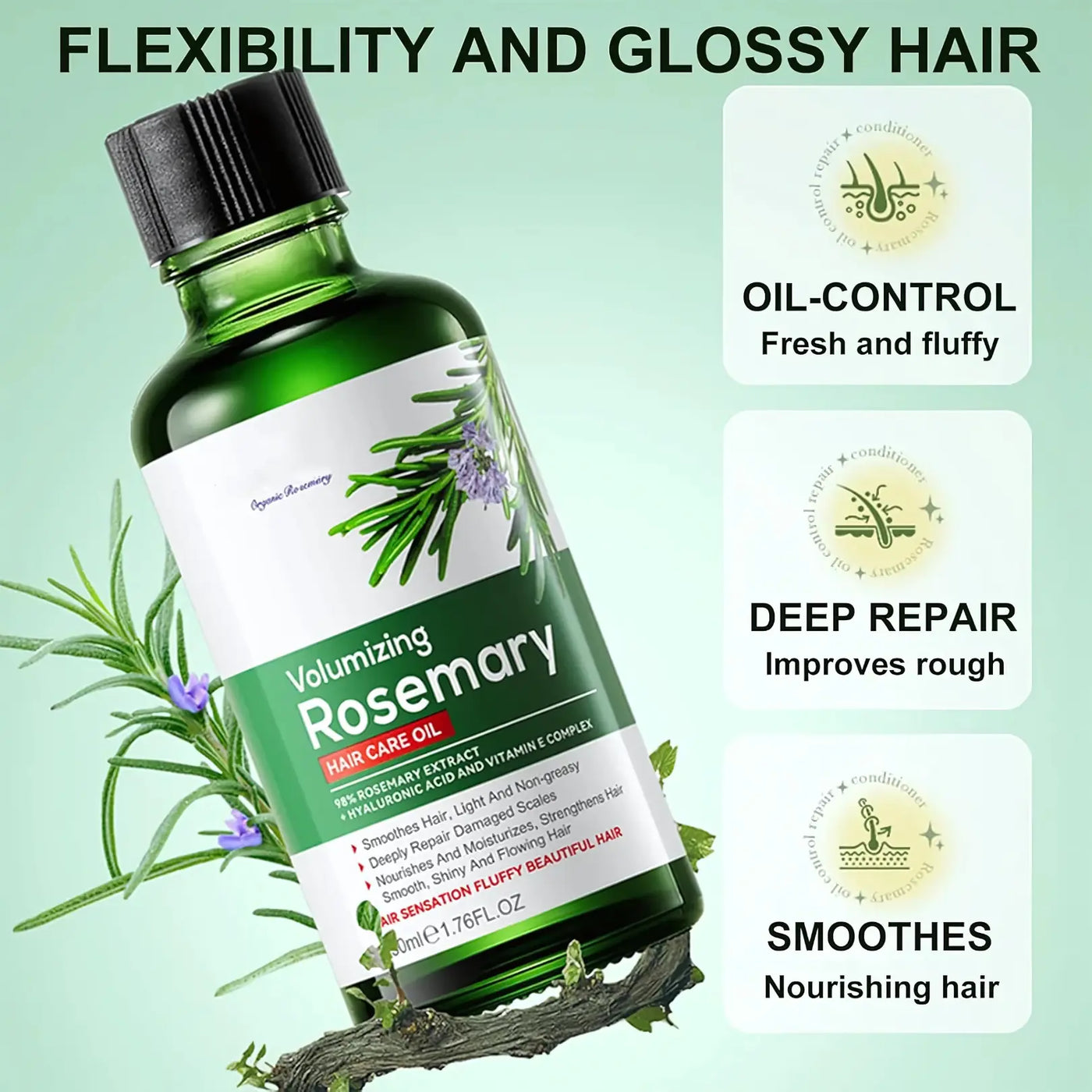 Rosemary Hair Oil for UAE Dry Scalp" or "Natural Hair Growth Oil Dubai.